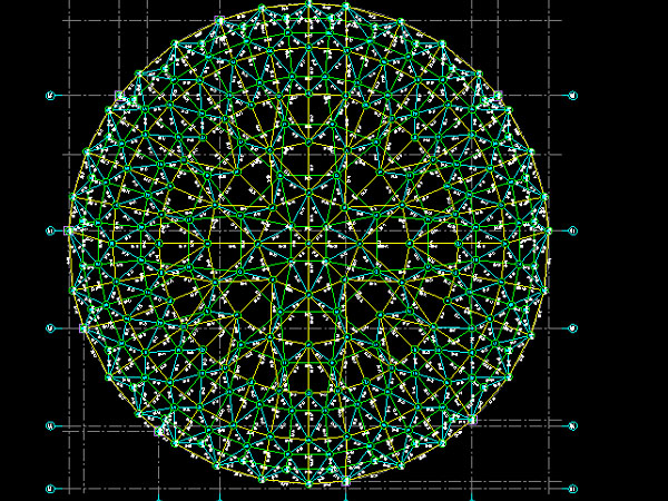 张家港明光正元广场圆形网架