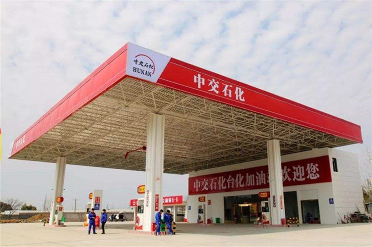 张家港加油站钢结构网架案例6